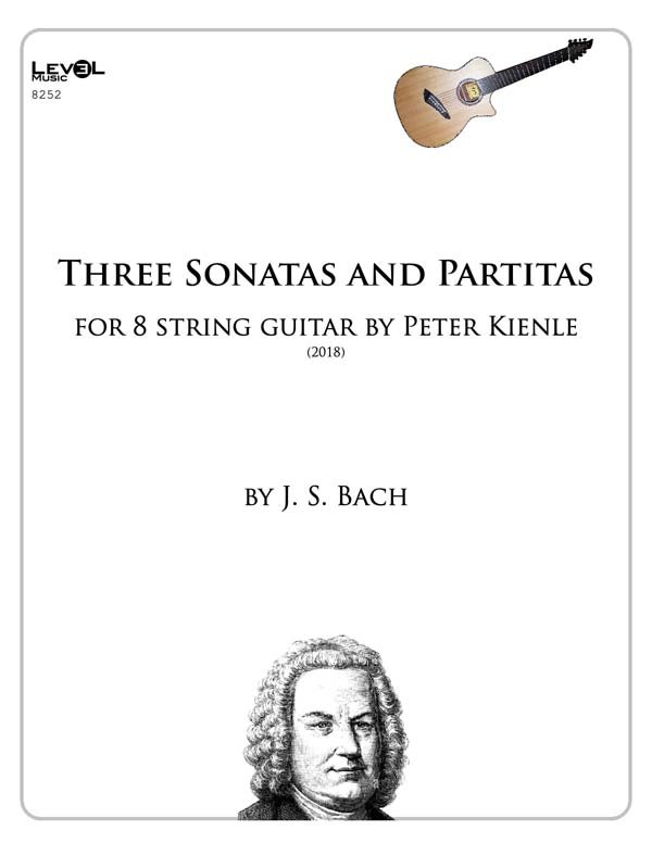 Bach Three Sonatas And Partitas For 8 String Guitar