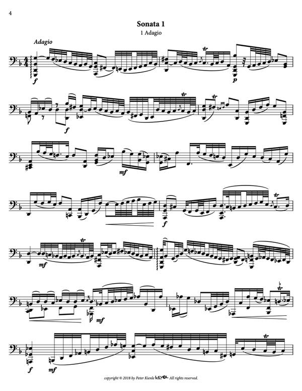 Bach Three Sonatas And Partitas For 8 String Guitar - Image 4