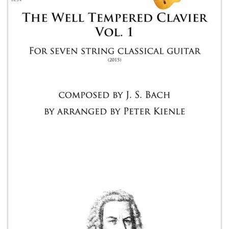 Bach Well Tempered Clavier for 7 string guitar, volume 1