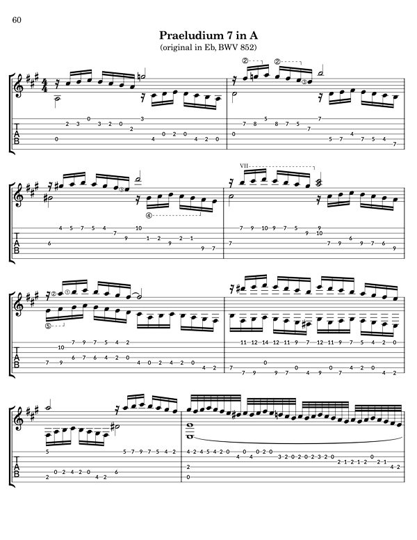 Bach Well Tempered Clavier for 7 string guitar, volume 2 - Image 5