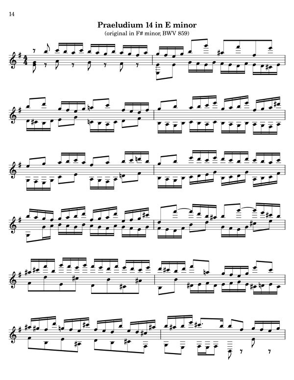 Bach Well Tempered Clavier for 7 string guitar, volume 3 - Image 3