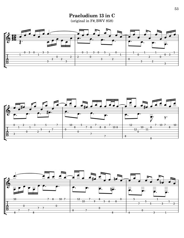 Bach Well Tempered Clavier for 7 string guitar, volume 3 - Image 4