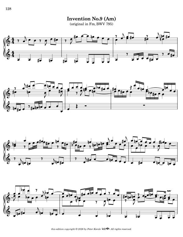 Bach Three Part Inventions for 7 String Guitar - Image 5