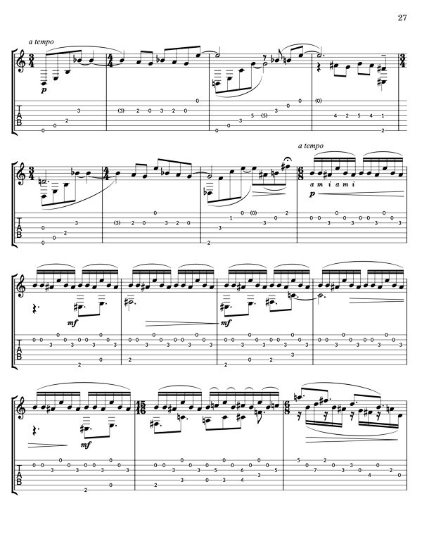 Trail Mix for 7 string classical guitar - Image 4