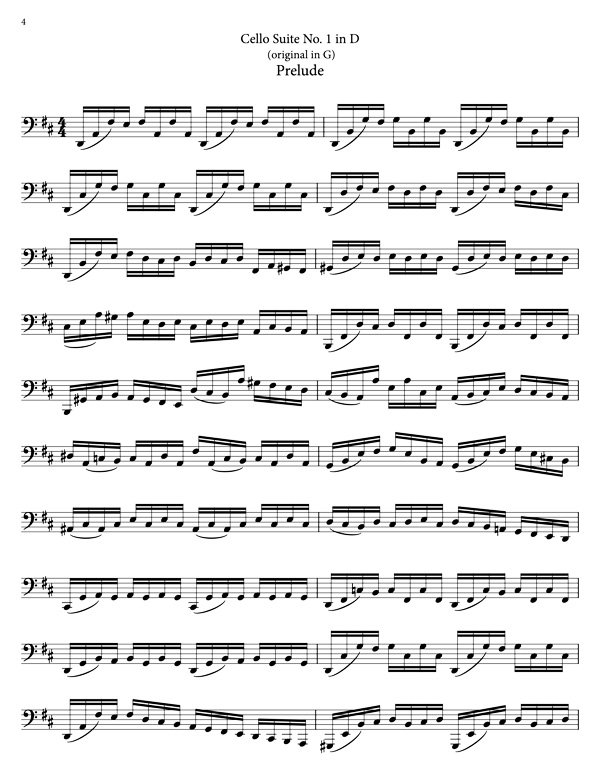 Bach Cello Suites For 8 String Guitar - Image 3
