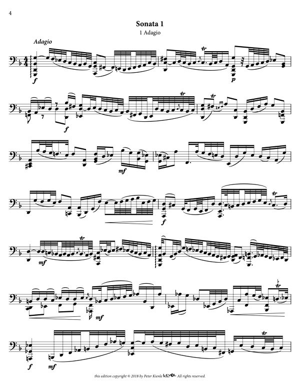 Bach Three Sonatas And Partitas For 8 String Guitar - Image 2