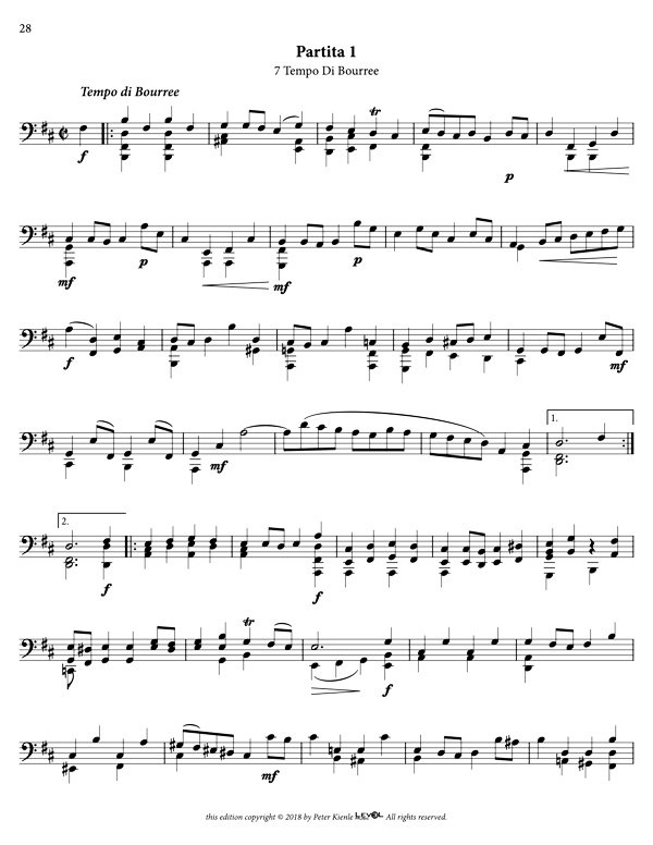 Bach Three Sonatas And Partitas For 8 String Guitar - Image 3